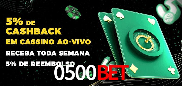 Promoções do cassino ao Vivo 0500bet