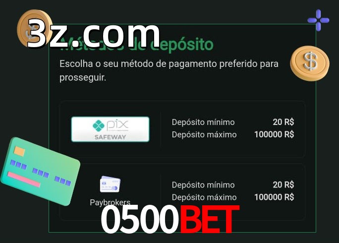 O cassino 0500BETbet oferece uma grande variedade de métodos de pagamento